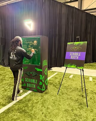 Scribble Booth at a live event