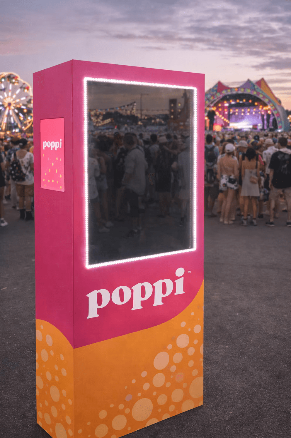 Scribble Booth branded for Poppi