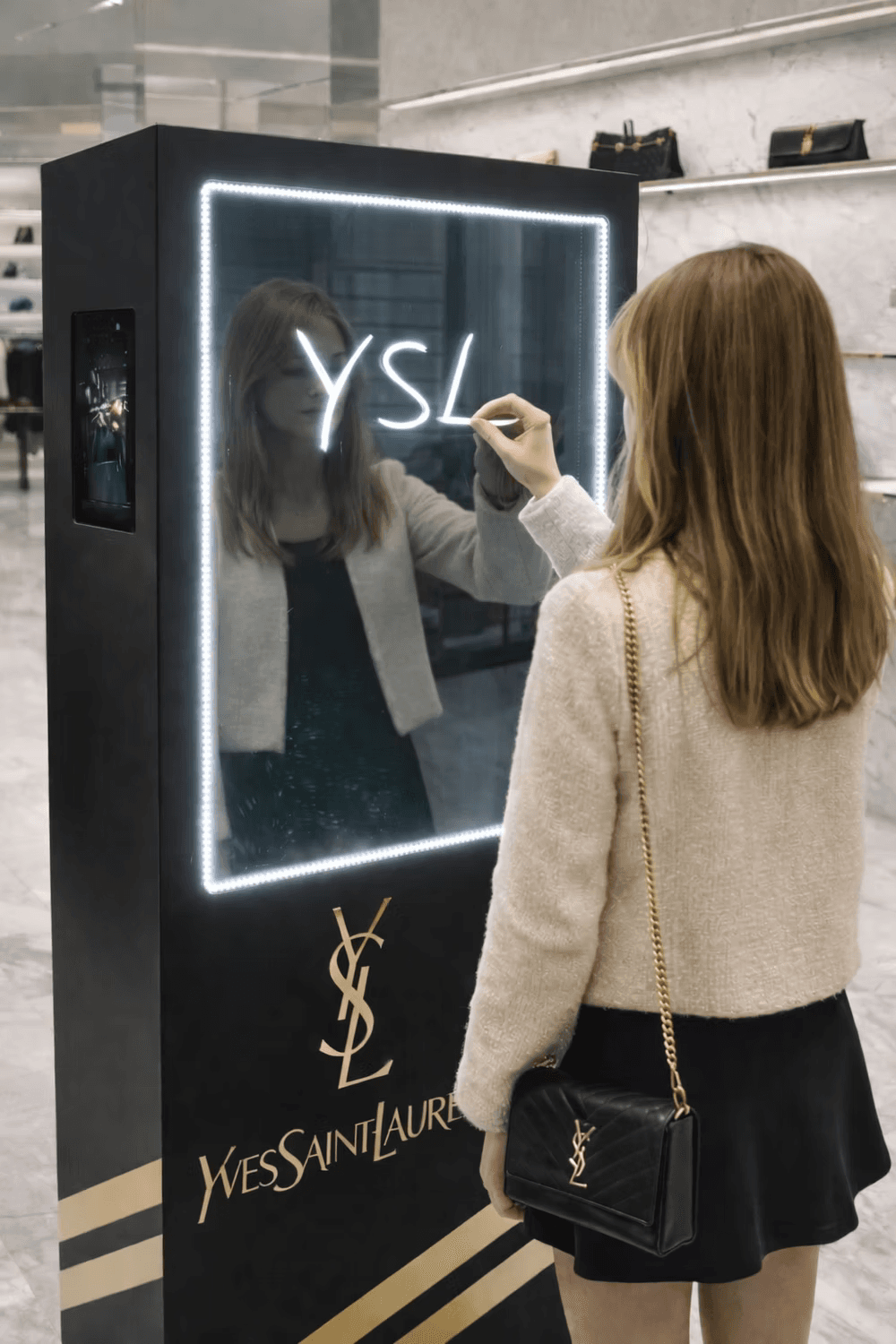 Scribble Booth branded for YSL
